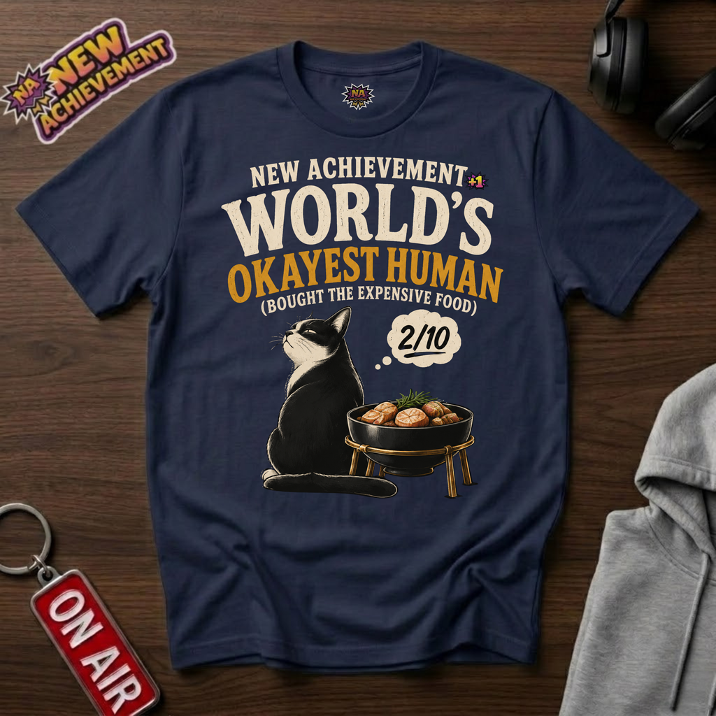 World's Okayest Human Expensive Food T-Shirt