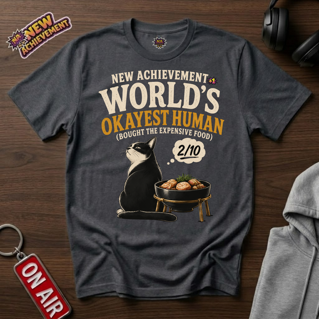 World's Okayest Human Expensive Food T-Shirt