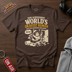 World's Okayest Human Bathroom Door T-Shirt