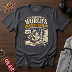 World's Okayest Human Bathroom Door T-Shirt