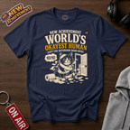 World's Okayest Human Bathroom Door T-Shirt