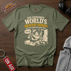 World's Okayest Human Bathroom Door T-Shirt