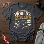 World's Okayest Human Cat Bath T-Shirt