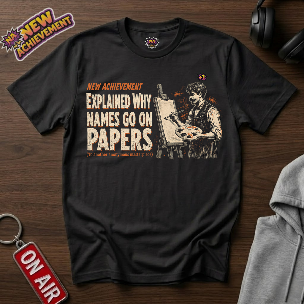 Why Names Go On Papers T-Shirt
