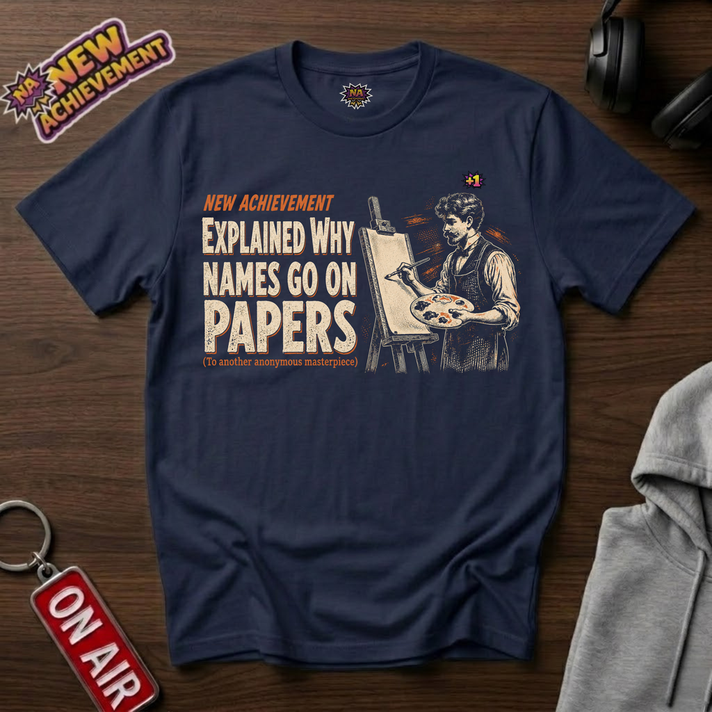 Why Names Go On Papers T-Shirt