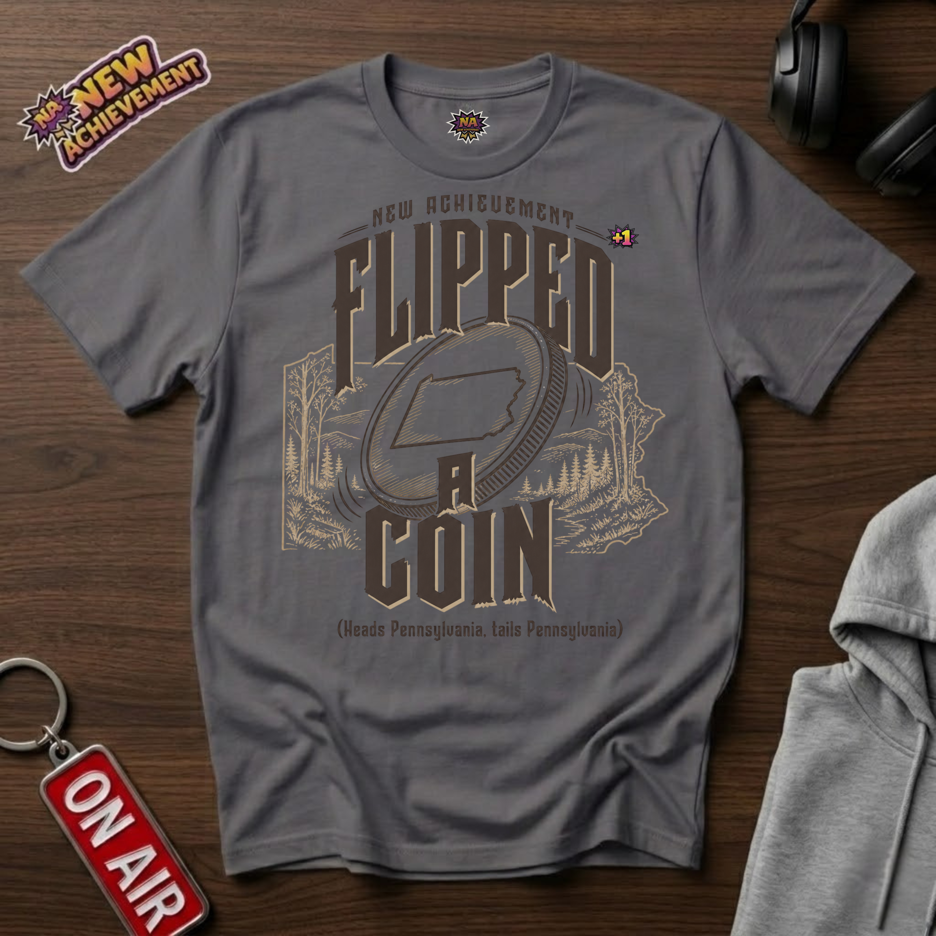 Heads Pennsylvania, Tails Pennsylvania T-Shirt