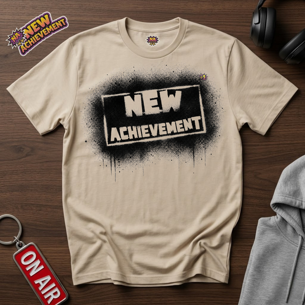 New Achievement — Spray Paint Logo T-Shirt
