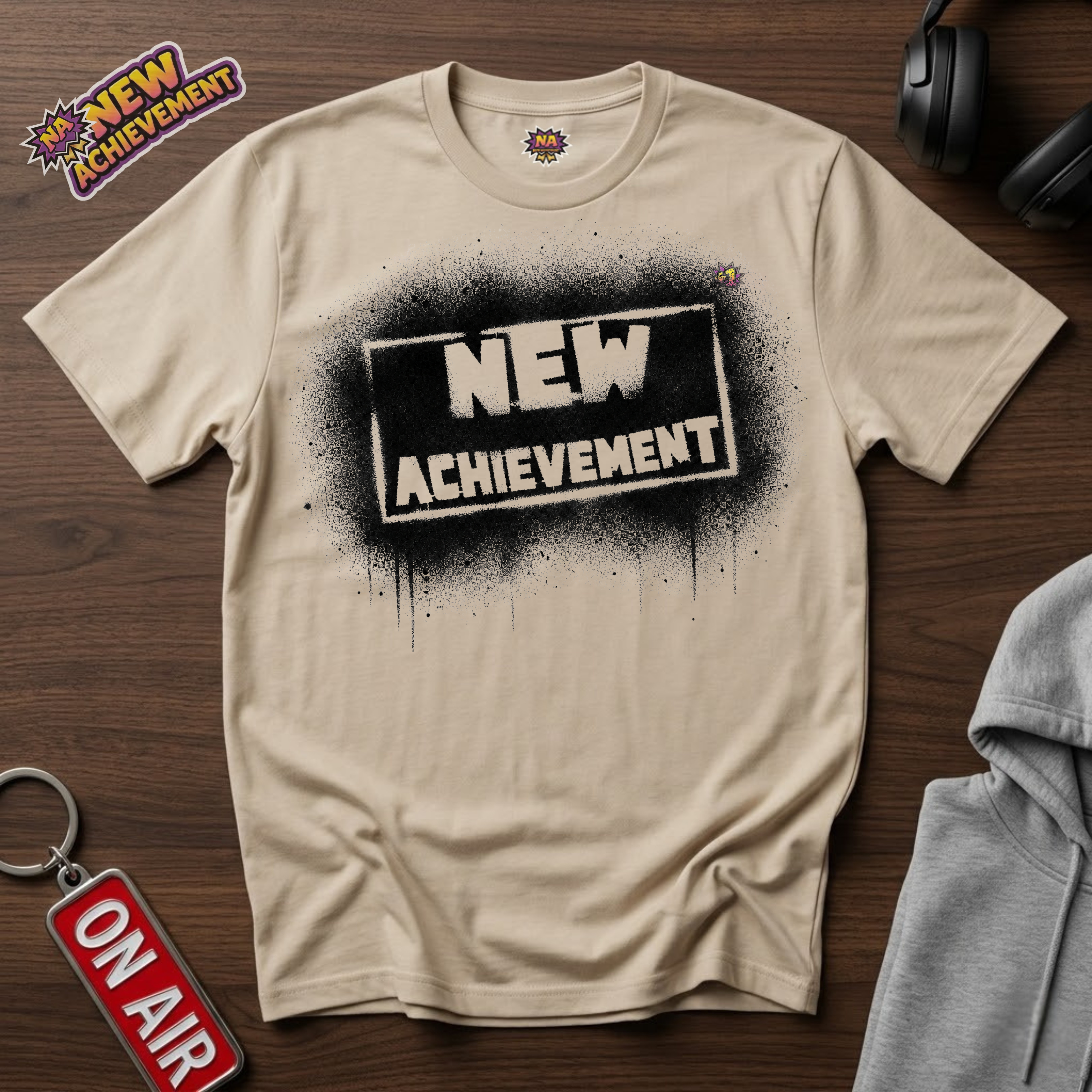 New Achievement — Spray Paint Logo T-Shirt