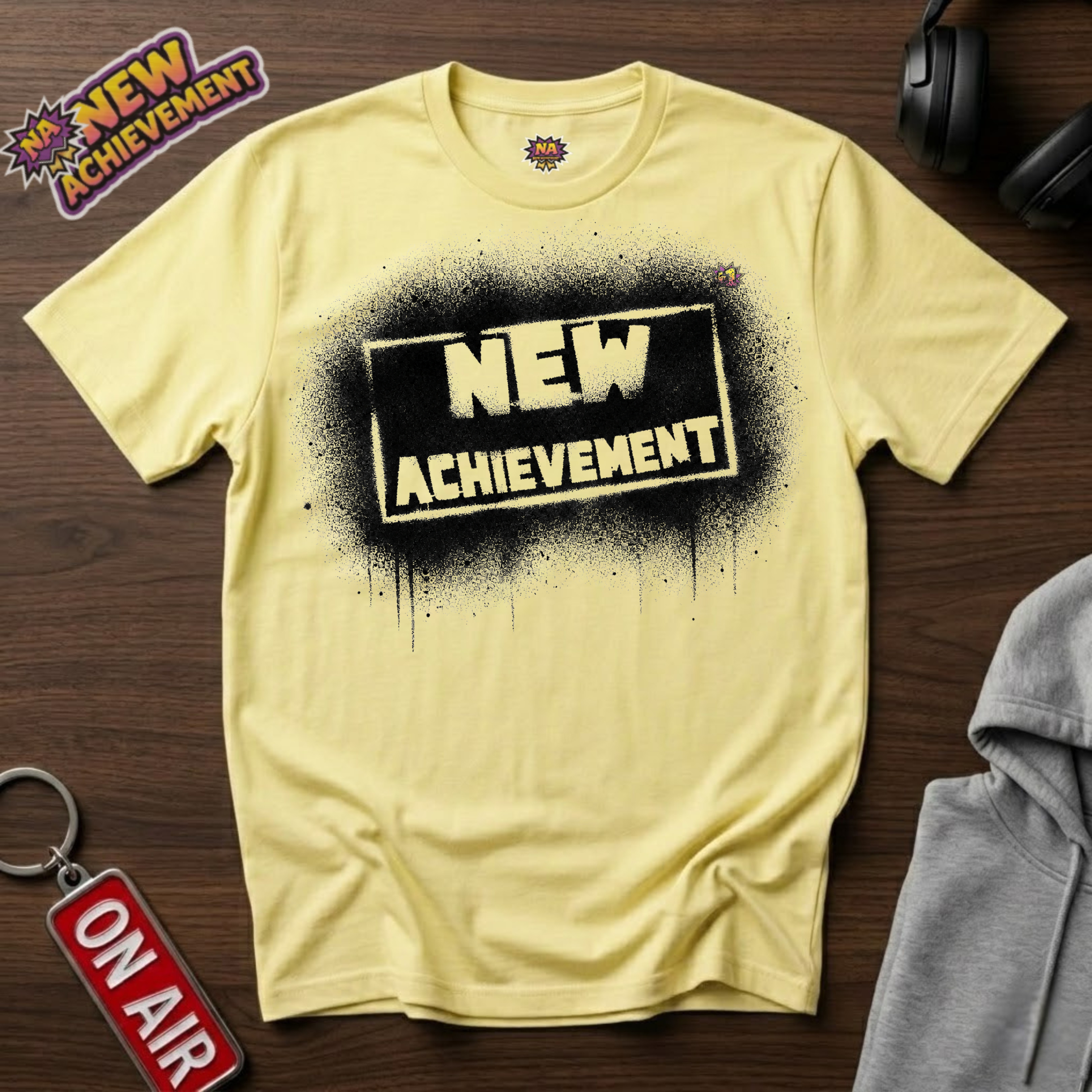 New Achievement — Spray Paint Logo T-Shirt