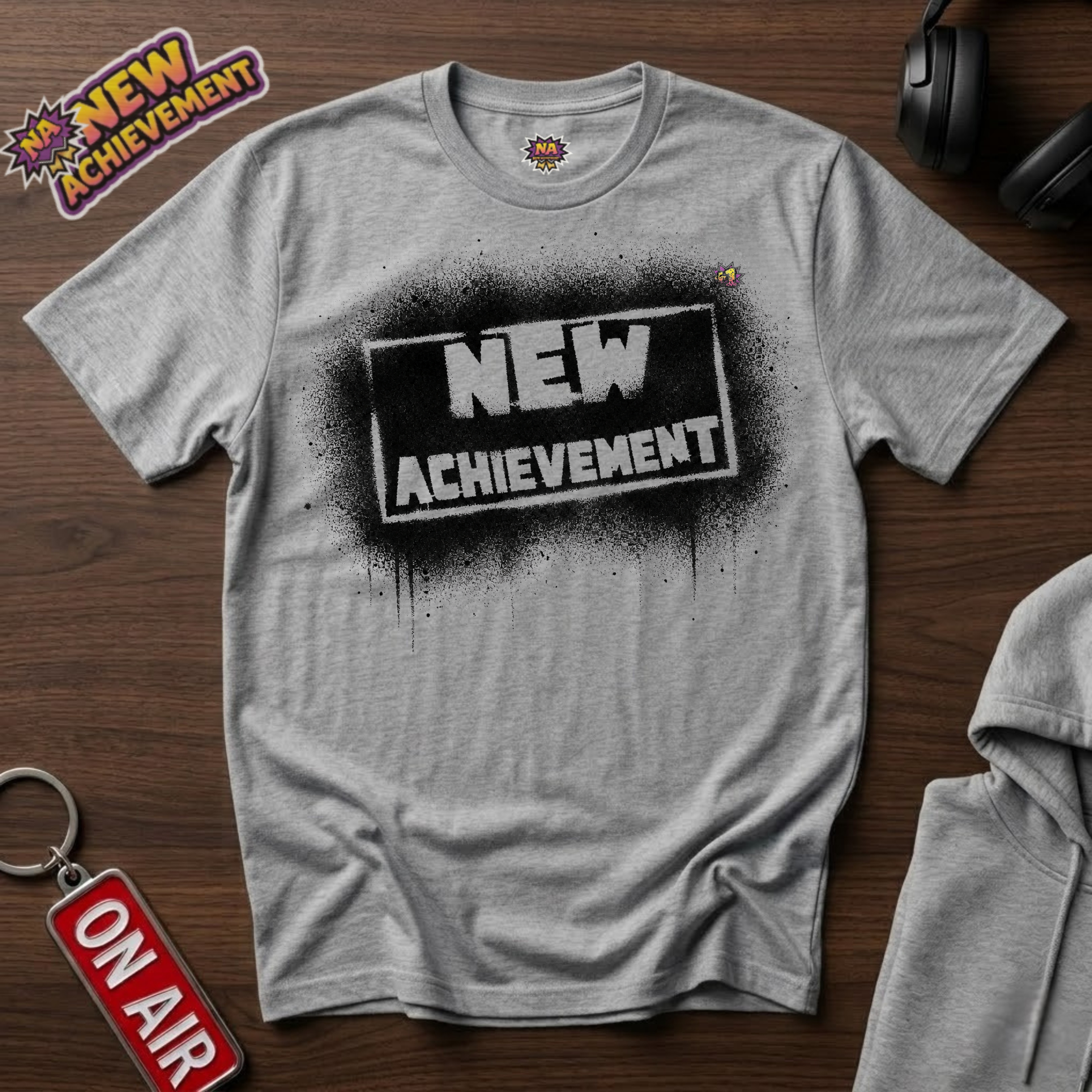 New Achievement — Spray Paint Logo T-Shirt