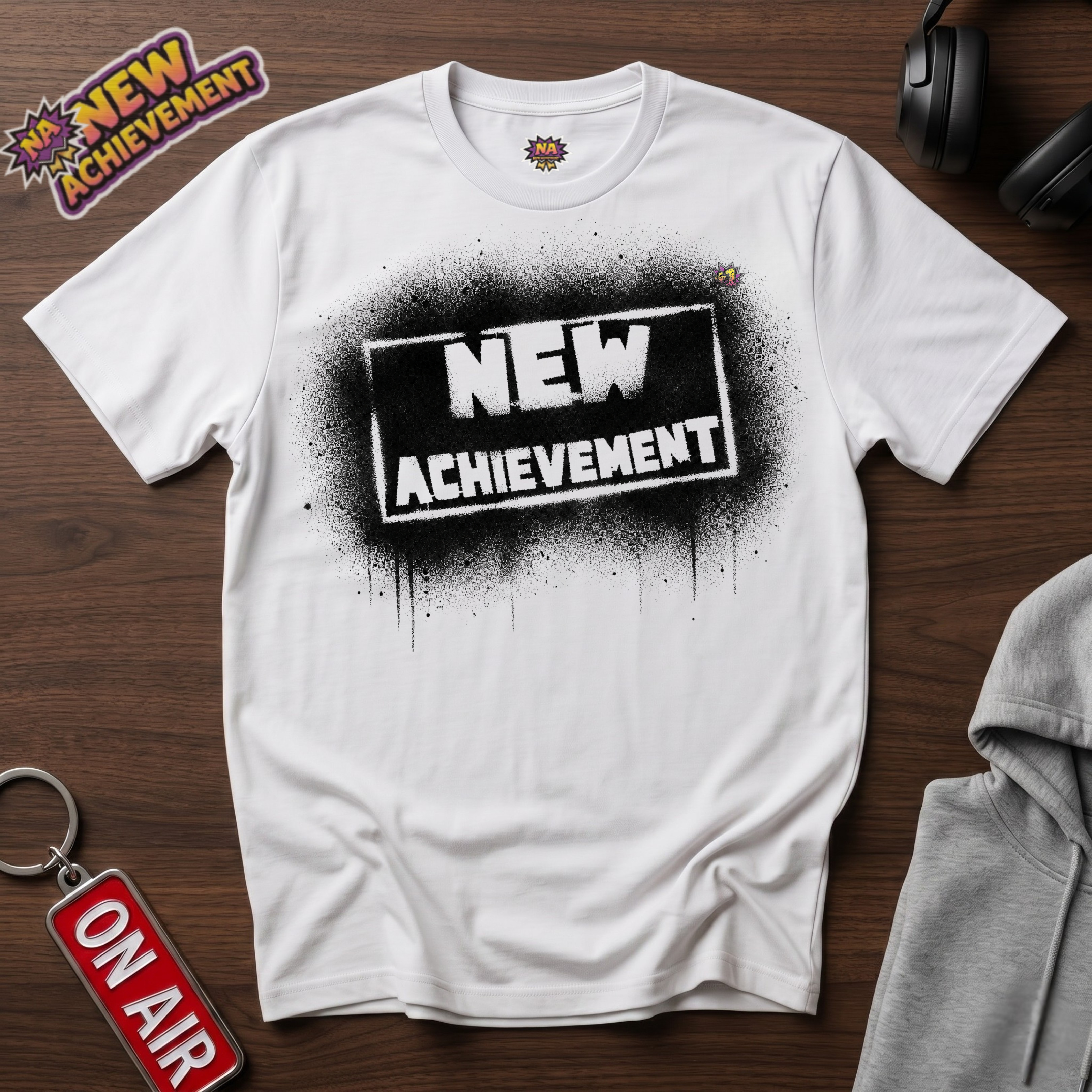 New Achievement — Spray Paint Logo T-Shirt