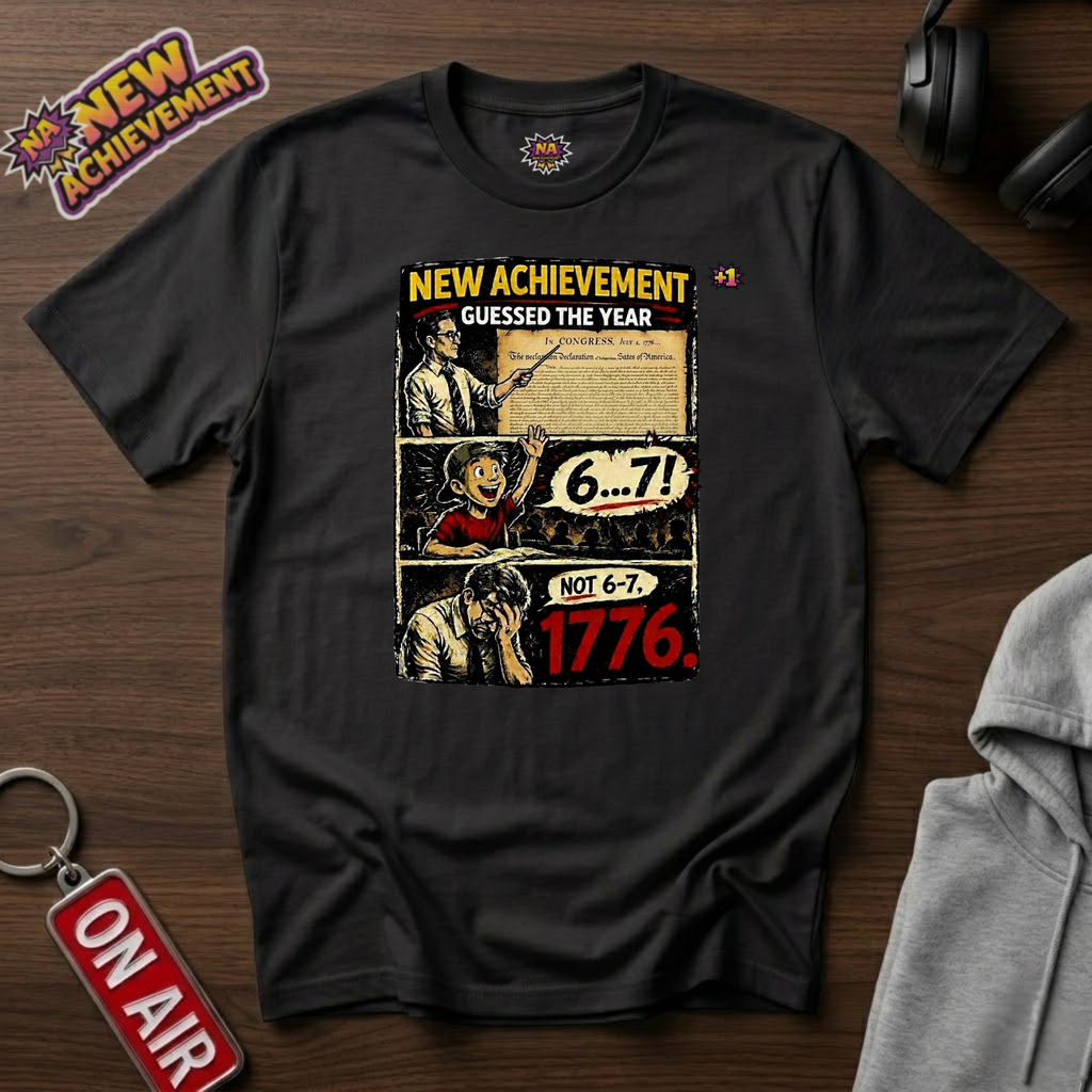 Not 6 7 1776 Comic Strip T‑Shirt