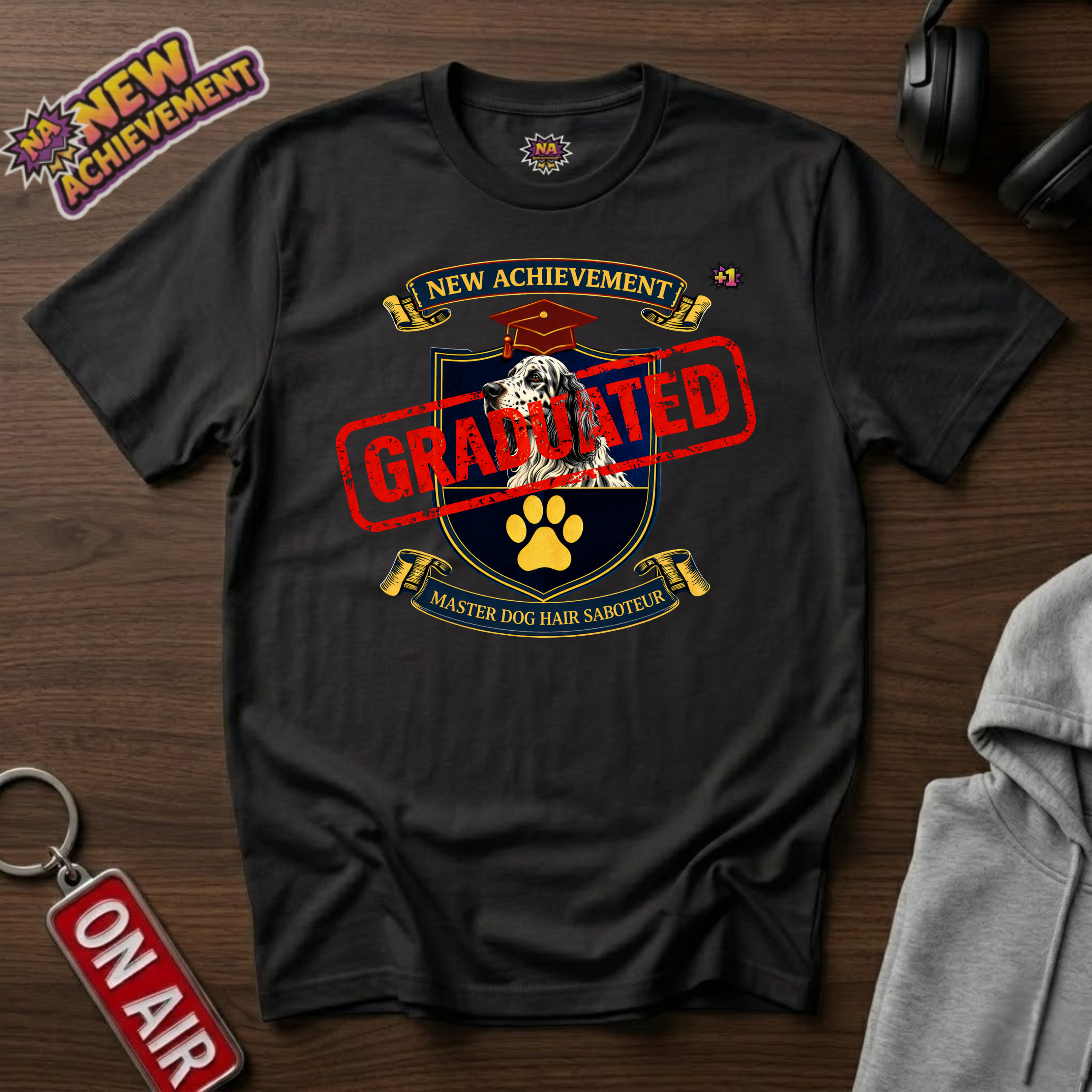 Dog Hair Saboteur English Setter T‑Shirt