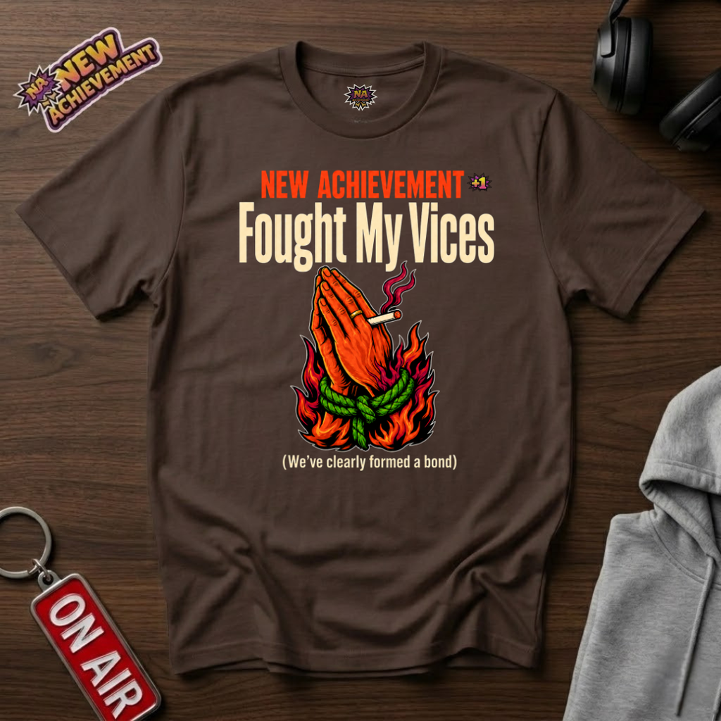 Fought My Vices Basket T-Shirt