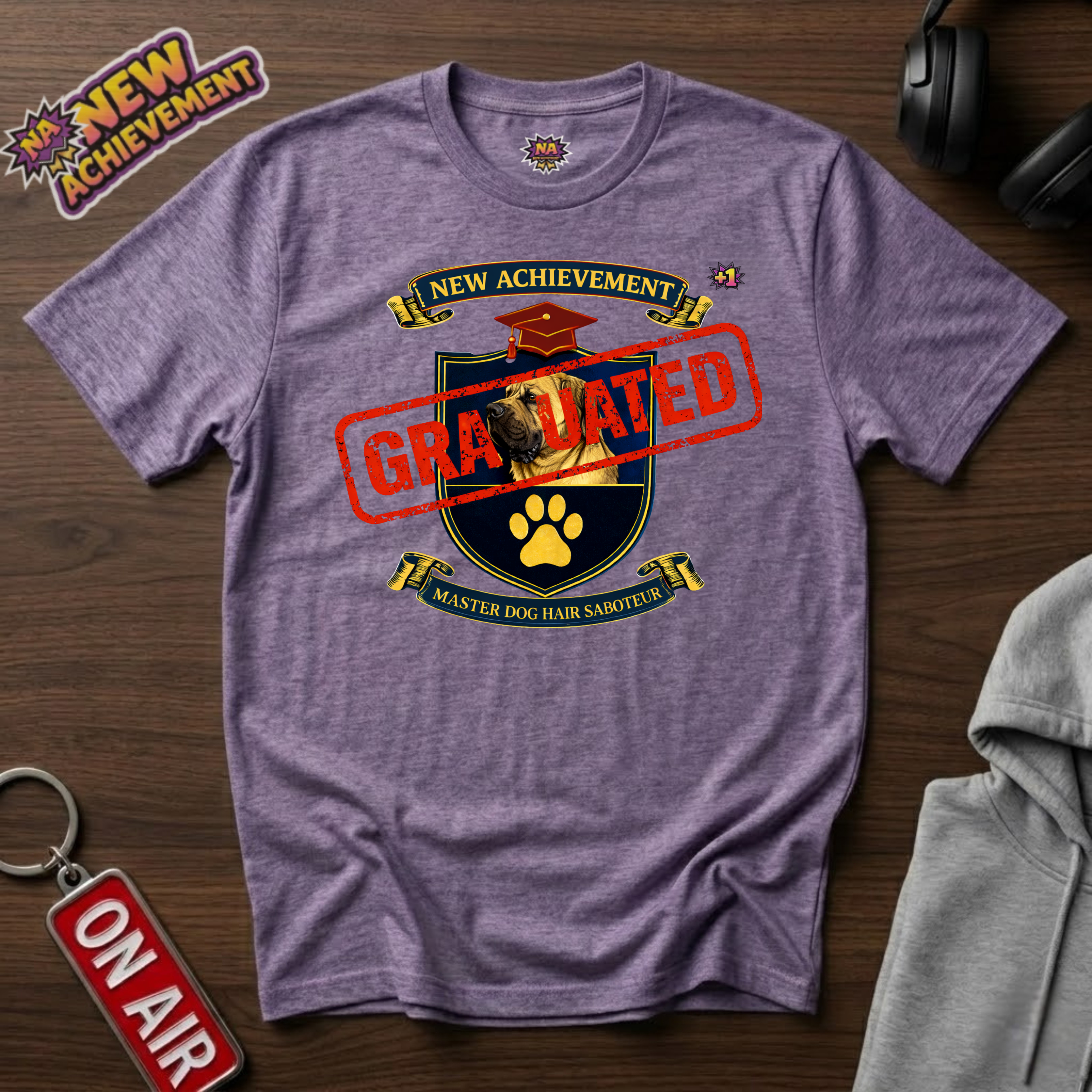 Dog Hair Saboteur English Mastiff T‑Shirt