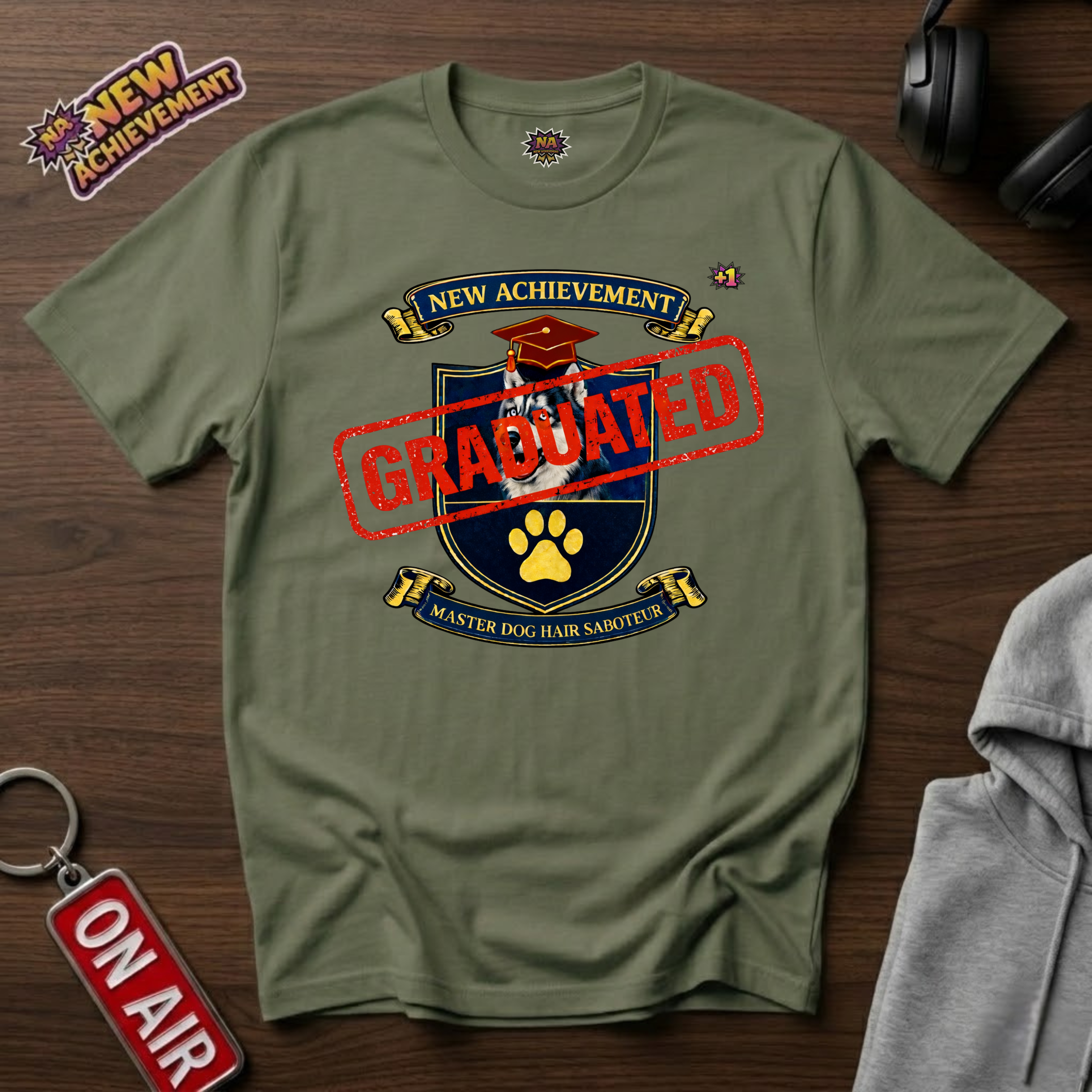 Dog Hair Saboteur Siberian Husky T‑Shirt