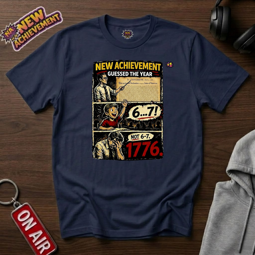 Not 6 7 1776 Comic Strip T‑Shirt
