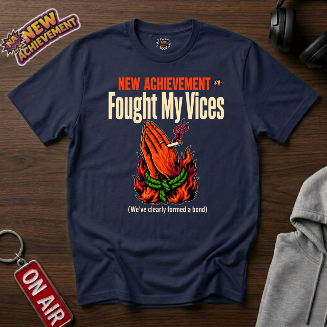 Fought My Vices Basket T-Shirt