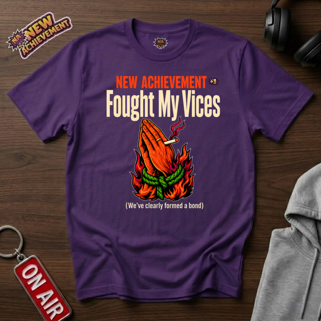 Fought My Vices Basket T-Shirt