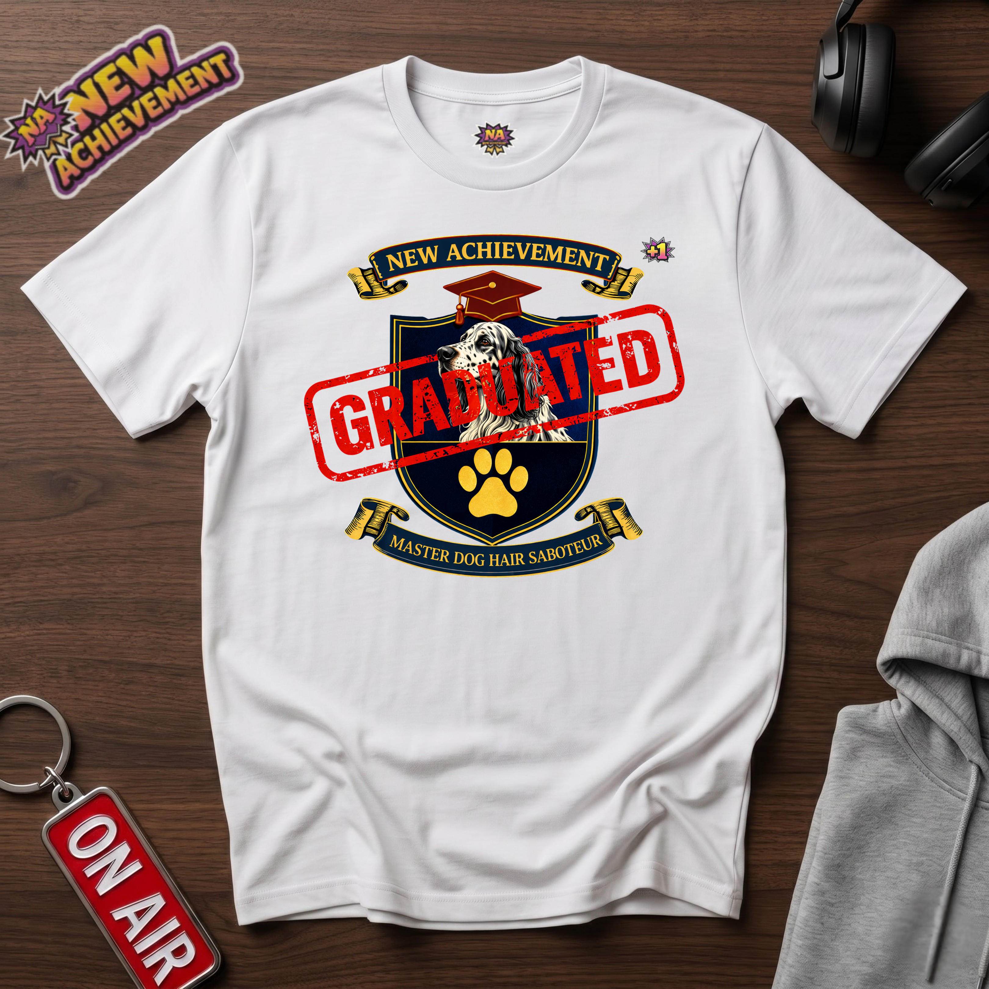 Dog Hair Saboteur English Setter T‑Shirt