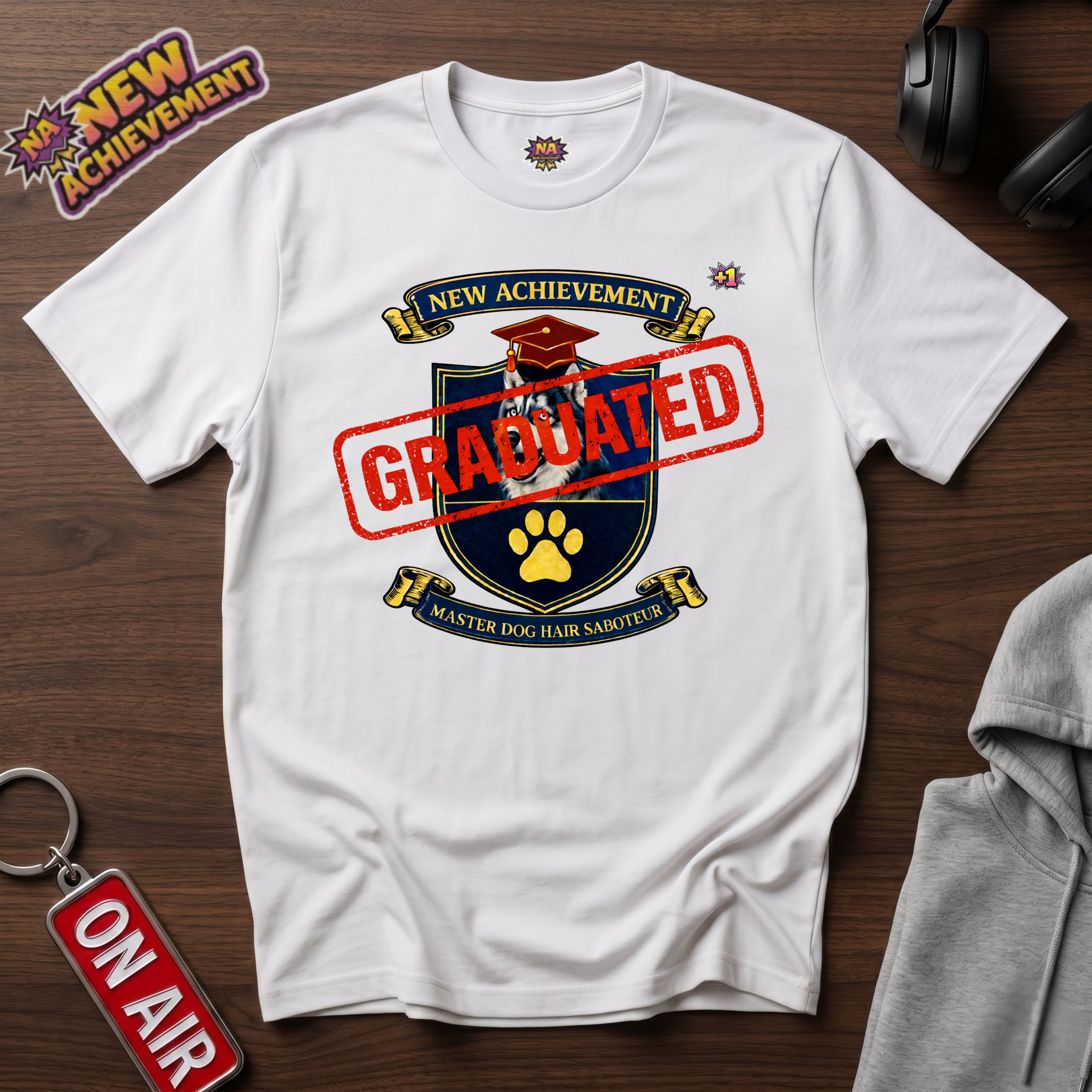 Dog Hair Saboteur Siberian Husky T‑Shirt